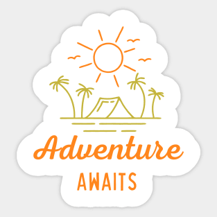 Adventure Awaits Sticker